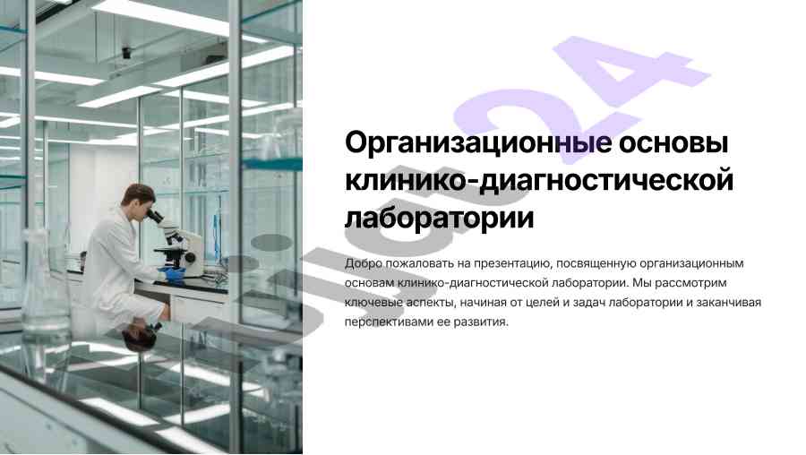 Organizatsionnye osnovy kliniko-diagnosticheskoy laboratorii