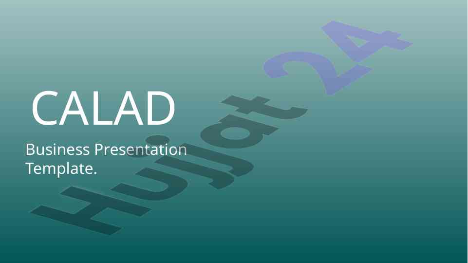 Calad business presentation template overview