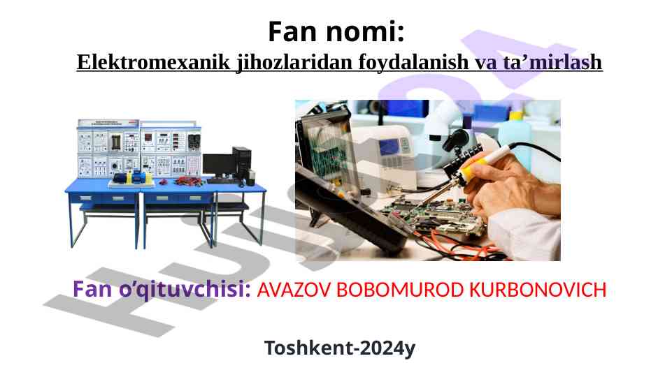 Himoyalash qurilmalari ekspluatatsiyasi
