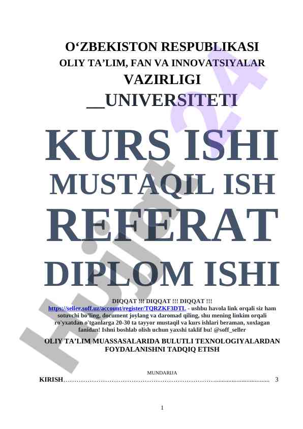 Bulutli texnologiyalar oliy ta'limda foydalanish tahlili