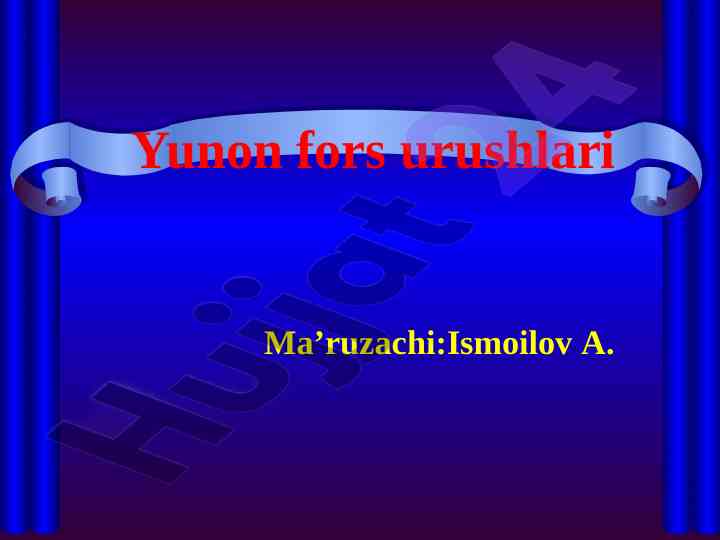 Yunon fors urushlarining tarixi va sabablari