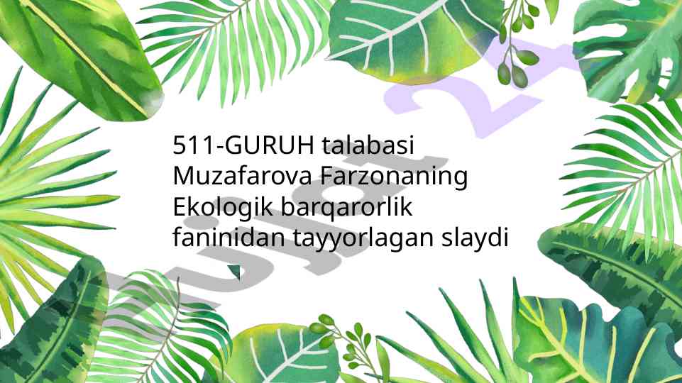 Hayvonot dunyosining ekotizimdagi ahamiyati