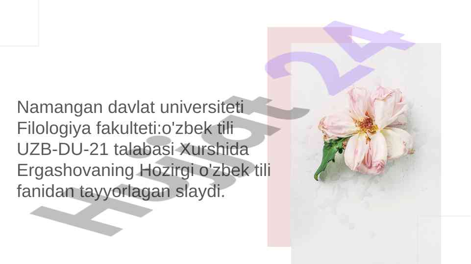 Zamaxshariyning hayoti va ijodi haqida taqdimot