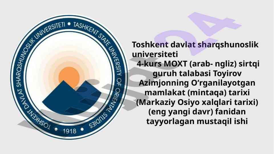 Milliy chegaralash siyosati oqibatlari o'rta osiyoda