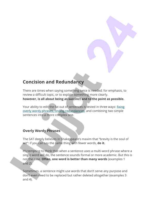 Concision and redundancy in effective communication