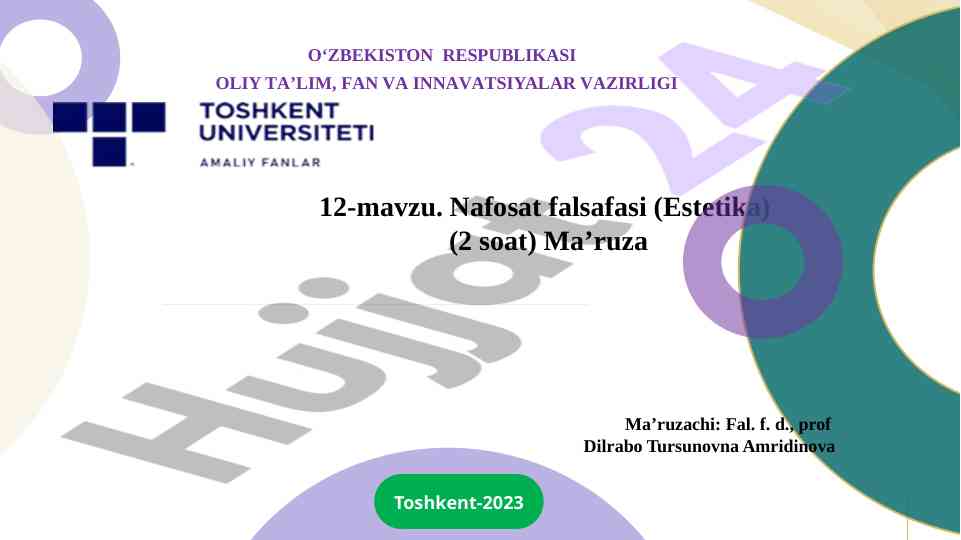 Estetika falsafasi va uning mohiyati
