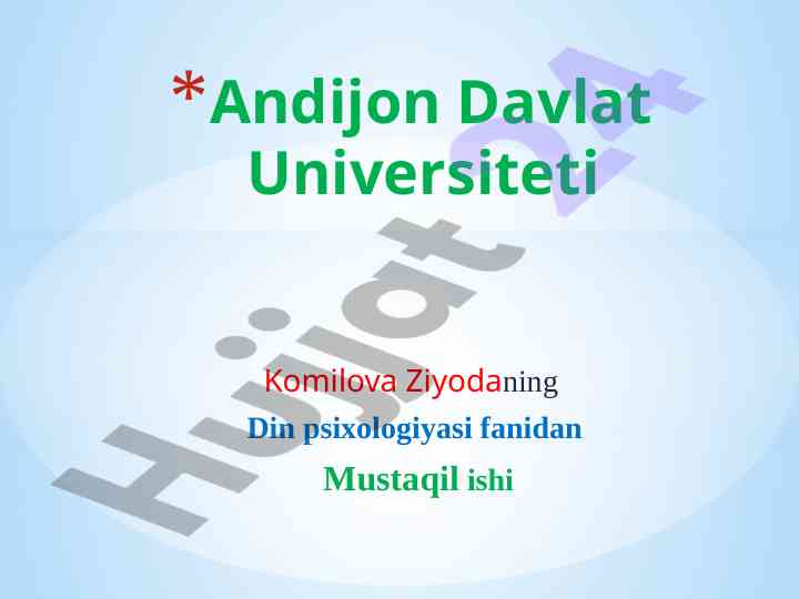 Din psixologiyasining asosiy tushunchalari