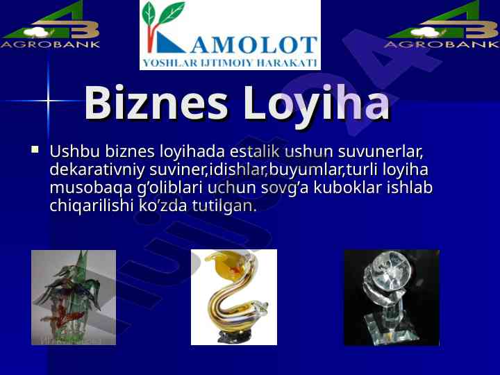 Innovatsion biznes loyiha va marketing tahlili