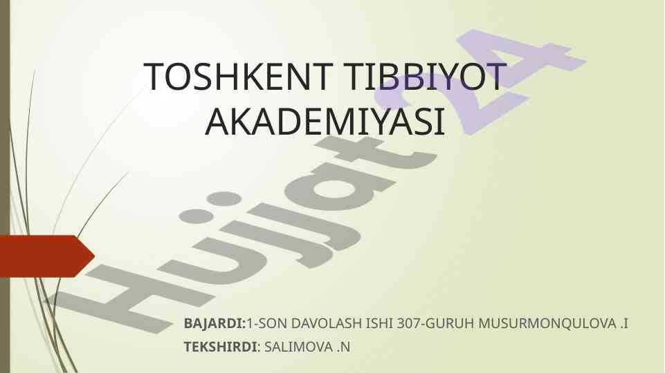 Nafas yo'llarida yot jism tushish sabablari