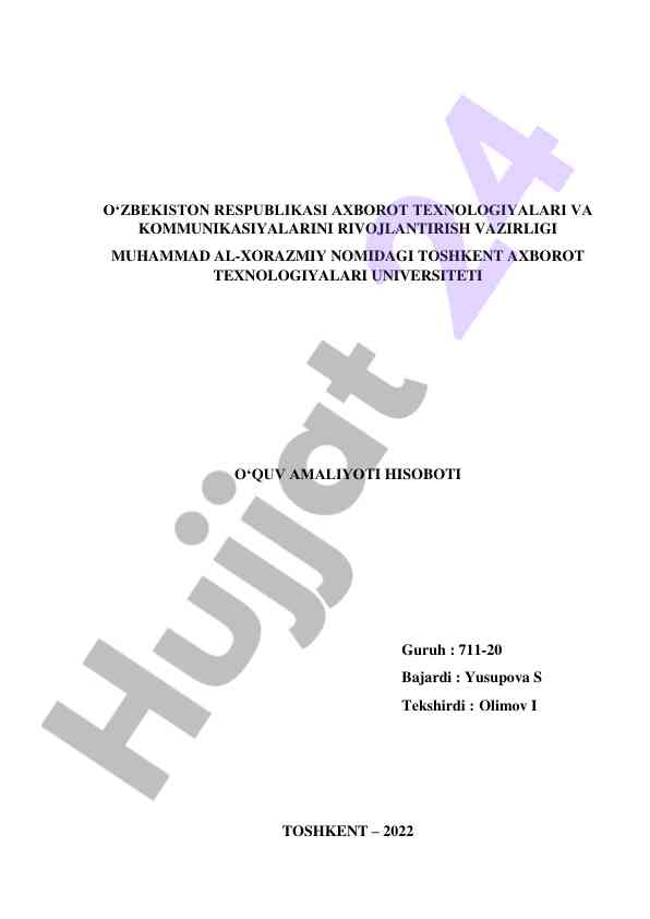 Axborot xavfsizligi va infrastruktura himoyalari