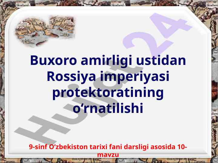Buxoro Amirligi Ustidan Rossiya Protektorati