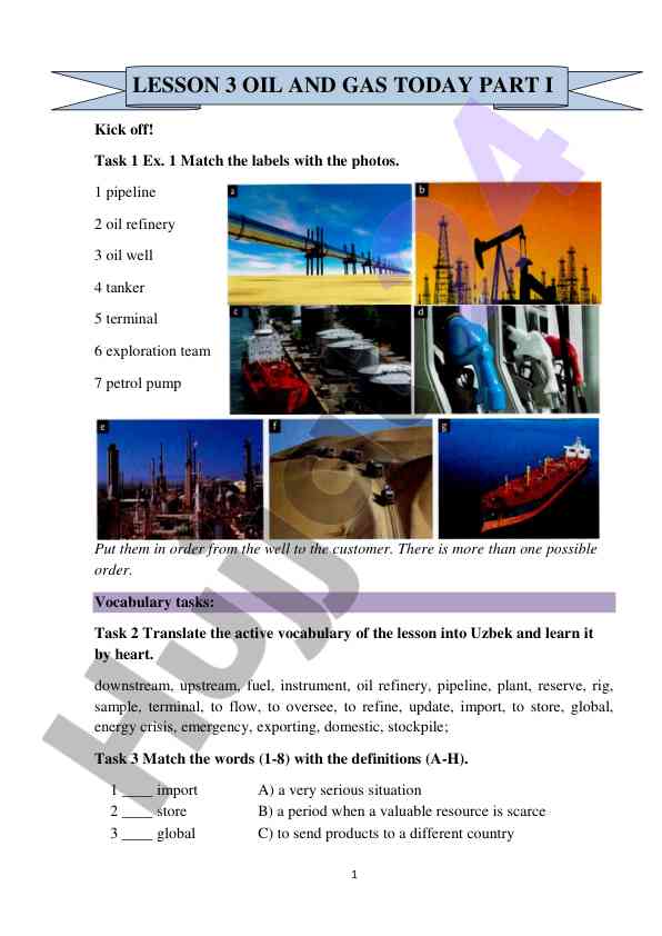 Understanding the oil and gas industry vocabulary