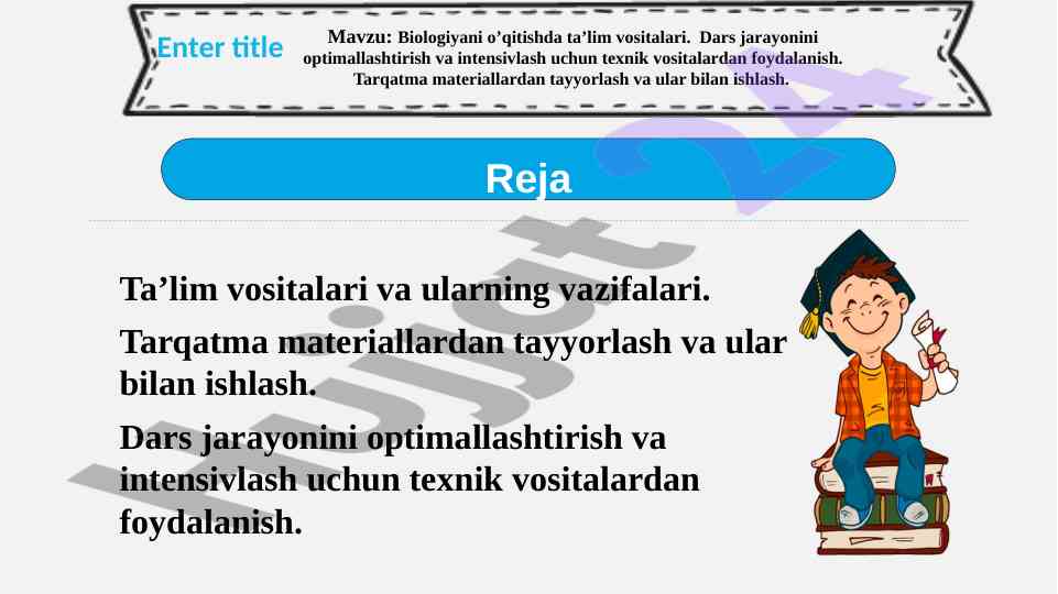 Ta'lim vositalari va ularning vazifalari