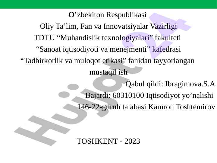 Hindiston iqtisodiyotining xalqaro savdodagi o’rni