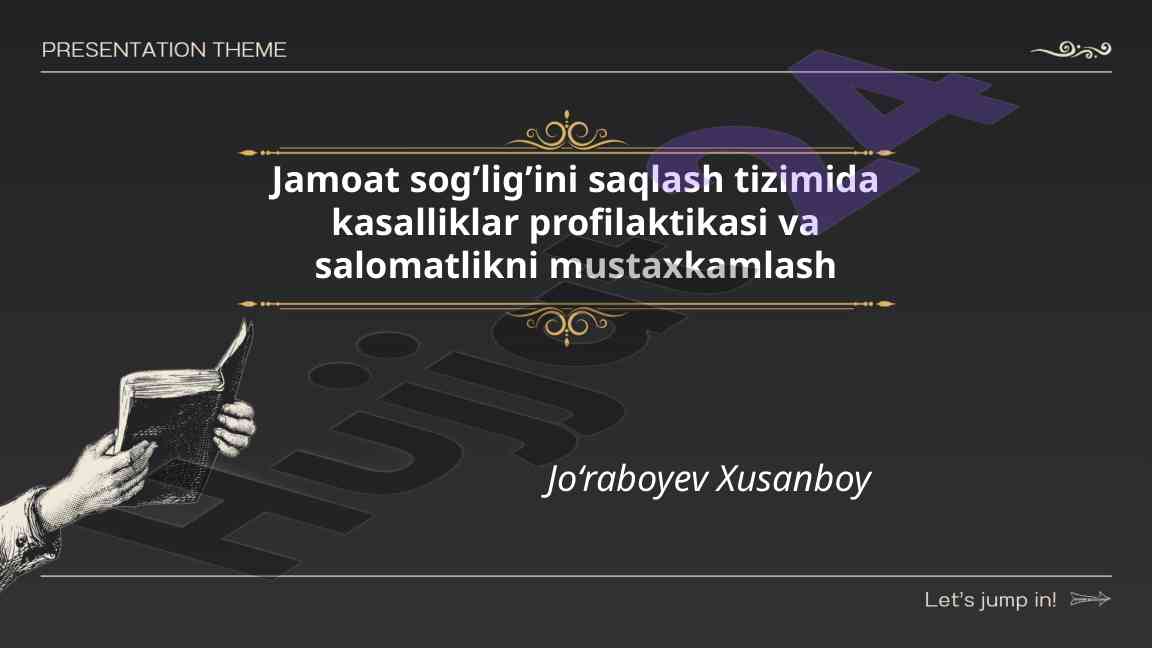 Gigiyenik bilimlarni oshirish va salomatlikni mustahkamlash