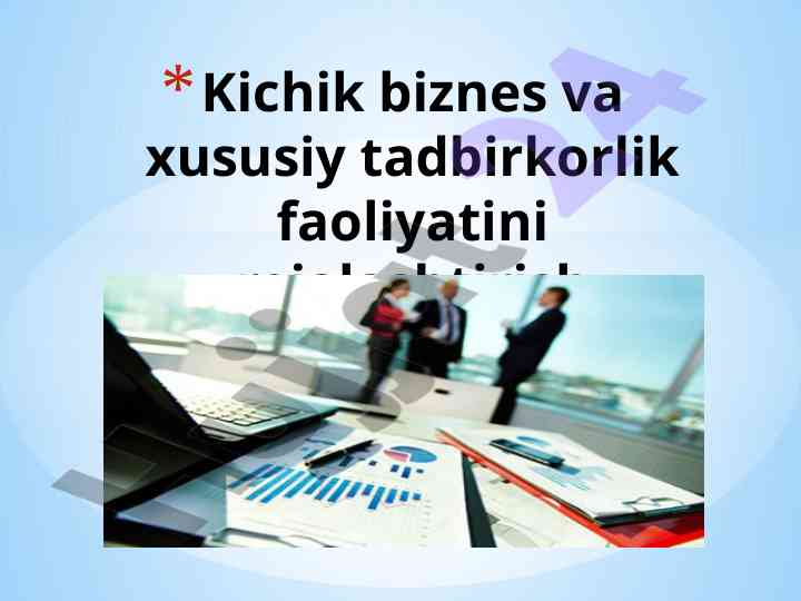 Rejalashtirish va biznes rejani tuzish usullari