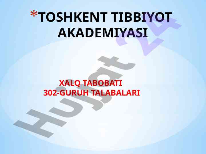 Nur tashxis usullari va natijalari bilan tanishing