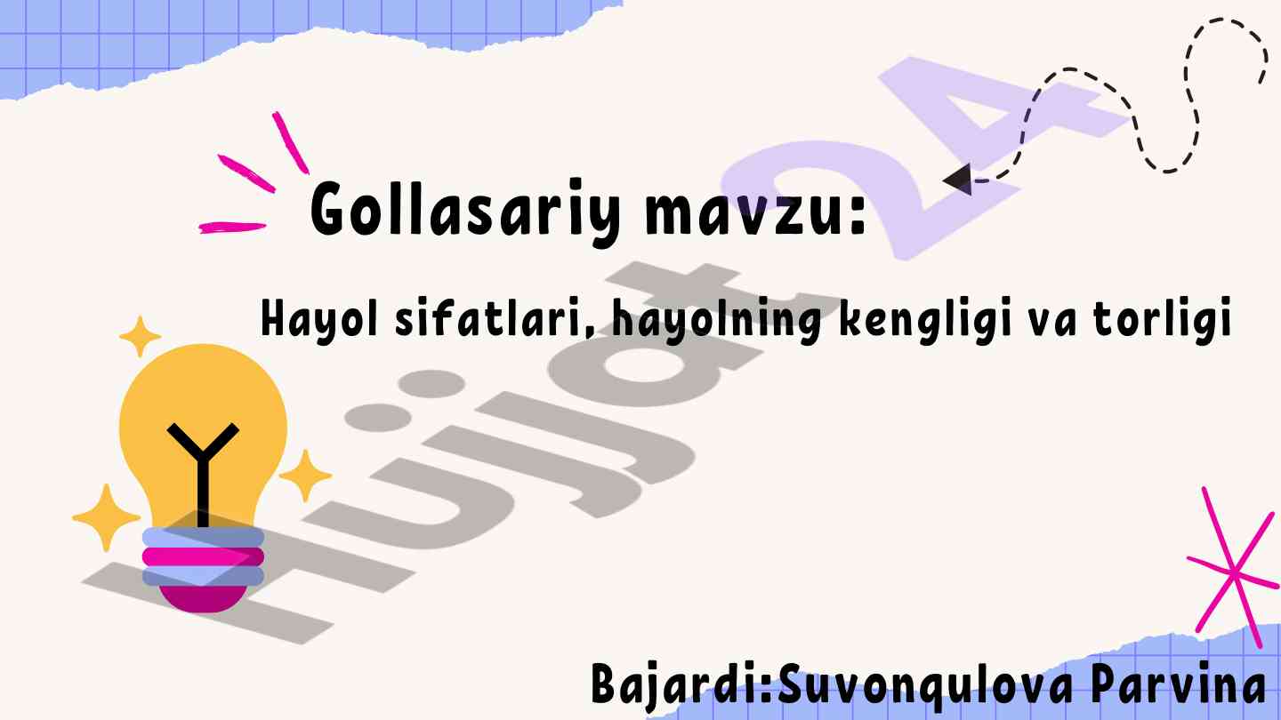 Hayol jarayonlari va inson tasavvurlari