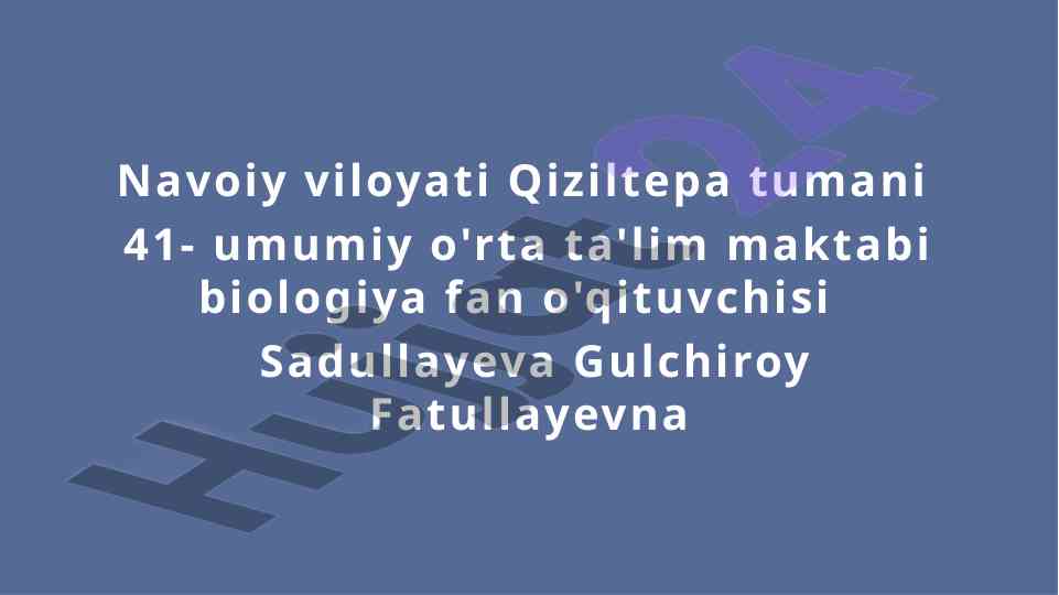 Umurtqalilarning qon aylanish sistema tahlili