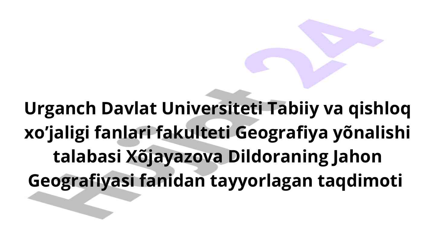 Shimoliy amerika o'simliklari va hayvonlari taqdimoti