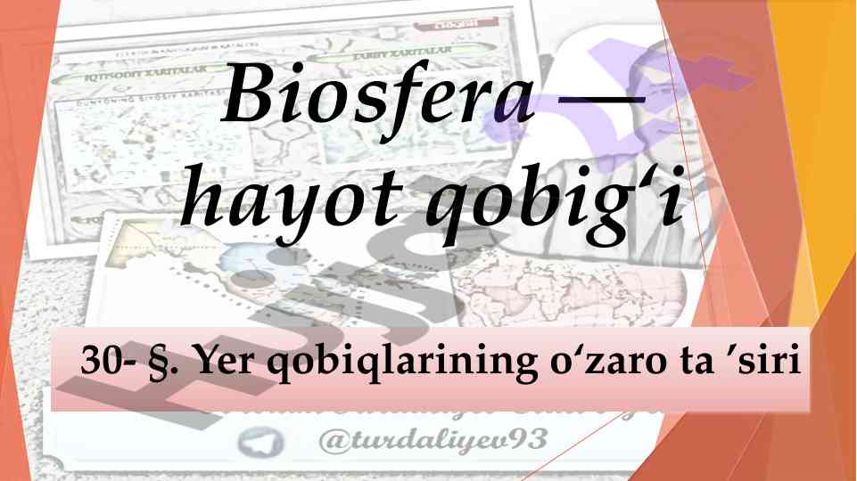 Biosfera va hayot qobig‘i