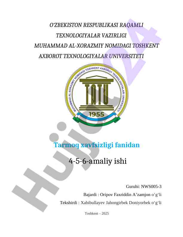 VTP Protokoli Sozlash Amaliy Ish