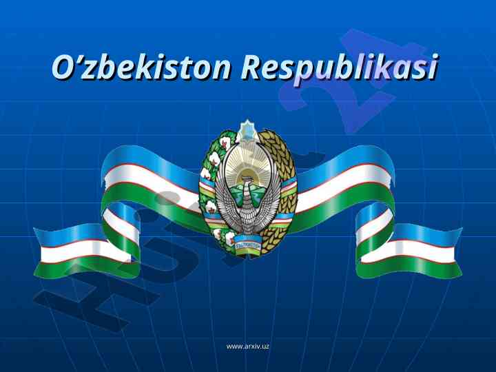 O'zbekiston respublikasi konstitutsiyasi haqida ma'lumot