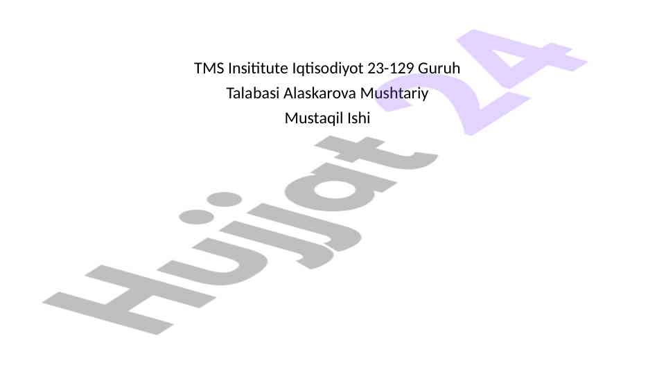 Kompyuterning xotira turlari haqida mustaqil ish