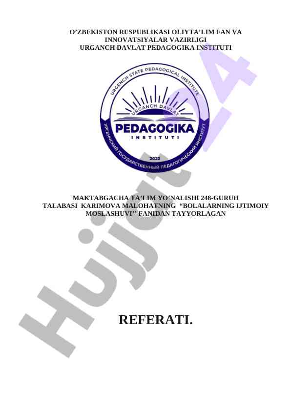 Ijtimoiy pedagogik yordam shakllari oila bilan