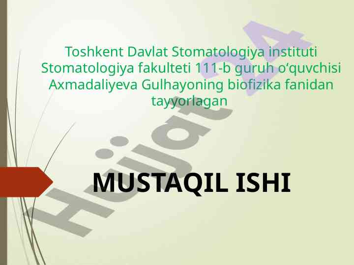 Qattiq jismlar va biologik to'qimalarning mexanik hossalari