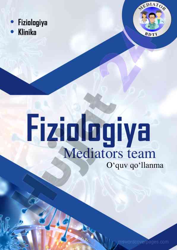 Fiziologiya darslik: organizm ichki muhiti