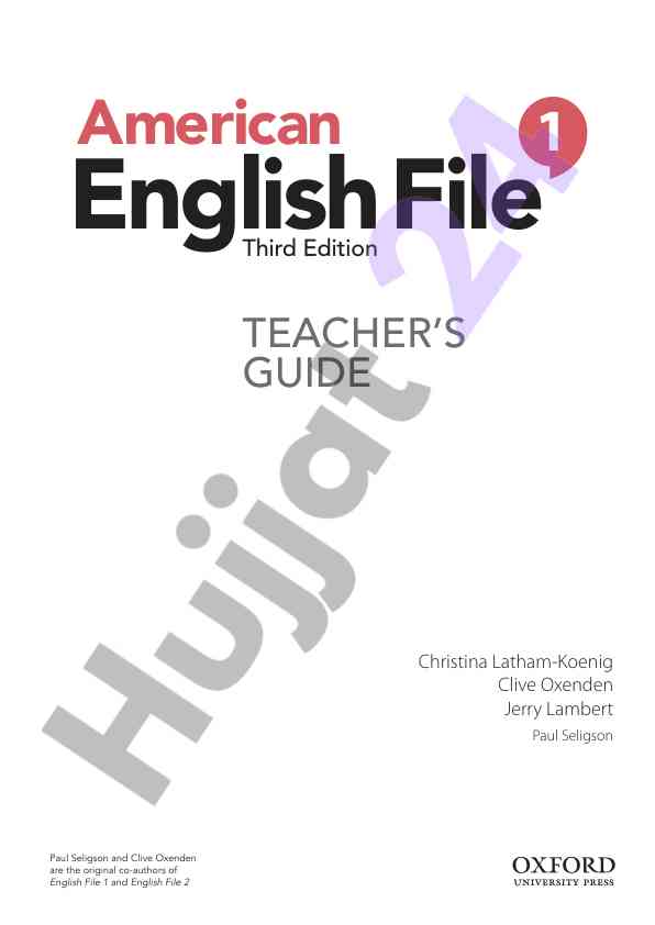 English file 1 va 2 o‘qituvchi qo‘llanmasi
