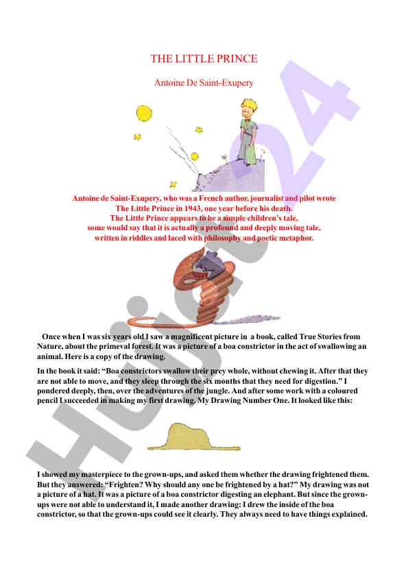 The little prince: a profound children’s tale