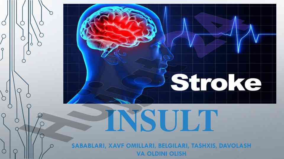 Insult sabablari va xavf omillari