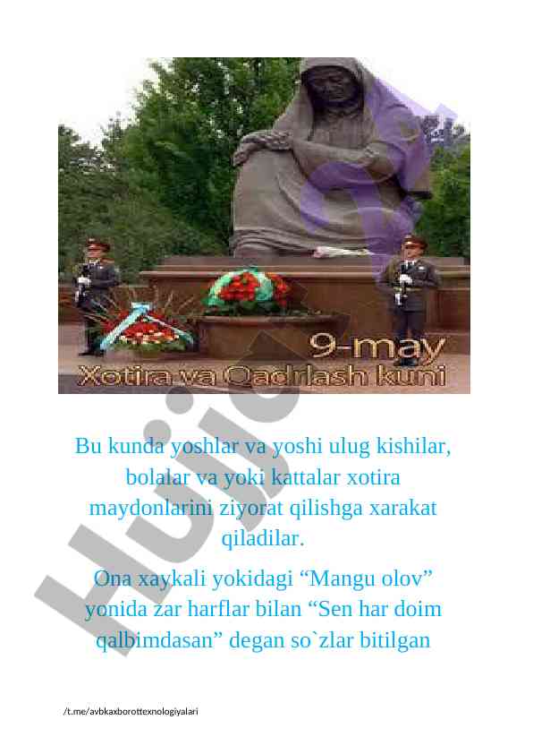 Xotira va qadrlash kuni: azaliy qadriyatlarimiz
