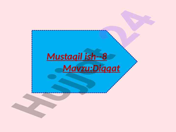 Diqqat e'tiboringiz uchun rahmat mavzusi