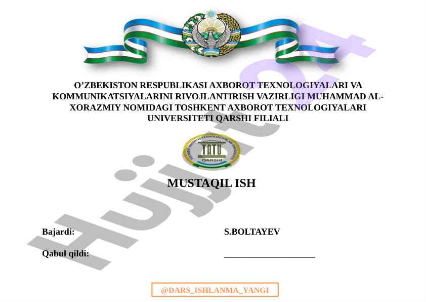 Serverlarni virtuallashtirish haqida mustaqil ish