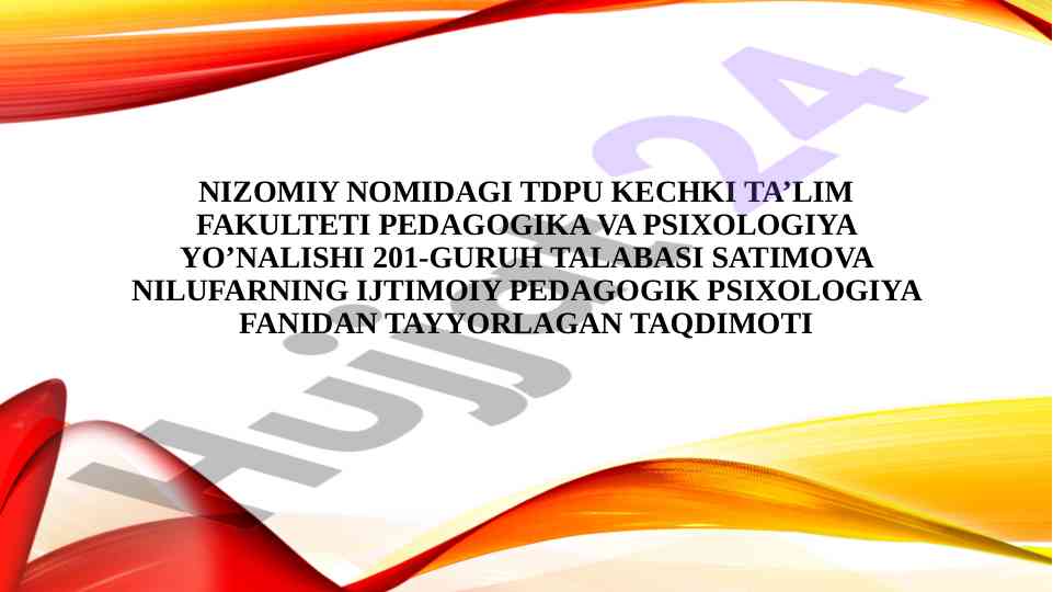O'zbekistonda ijtimoiy pedagogikaning rivojlanishi tarixi