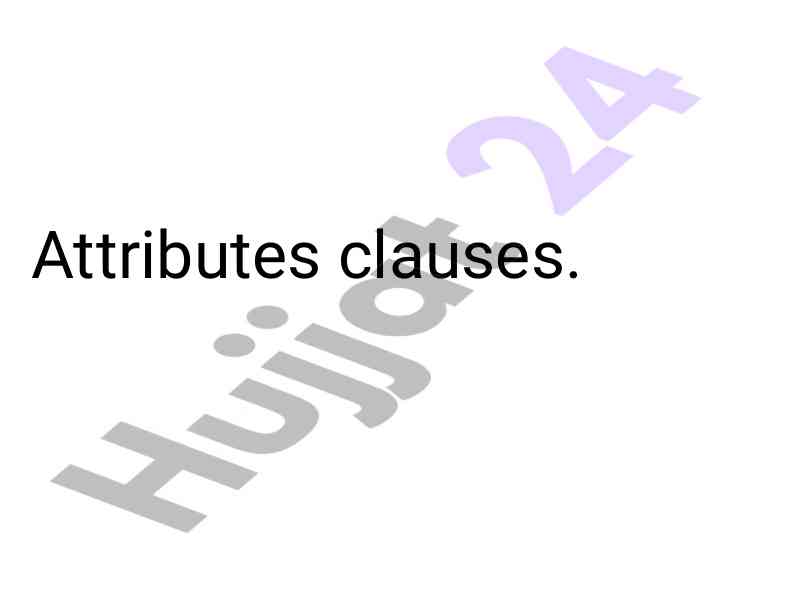 Understanding attributive clauses in syntax