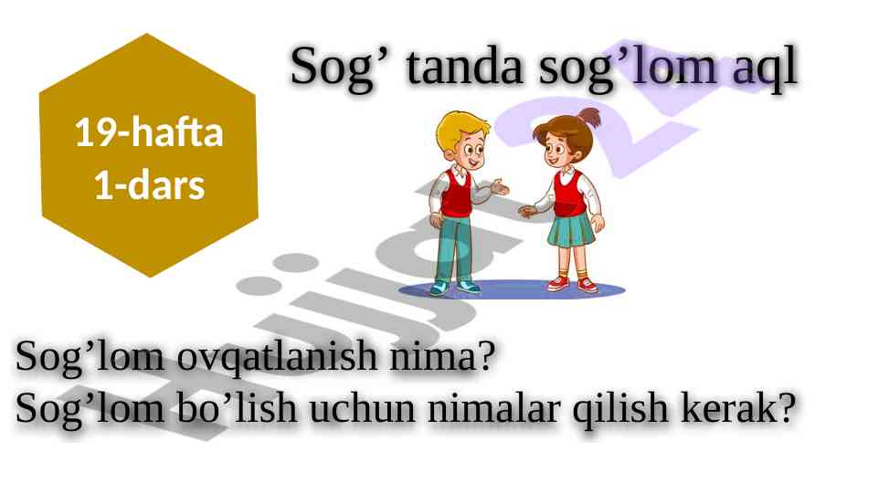Sog‘lom ovqatlanish va sog‘lom aql haqida