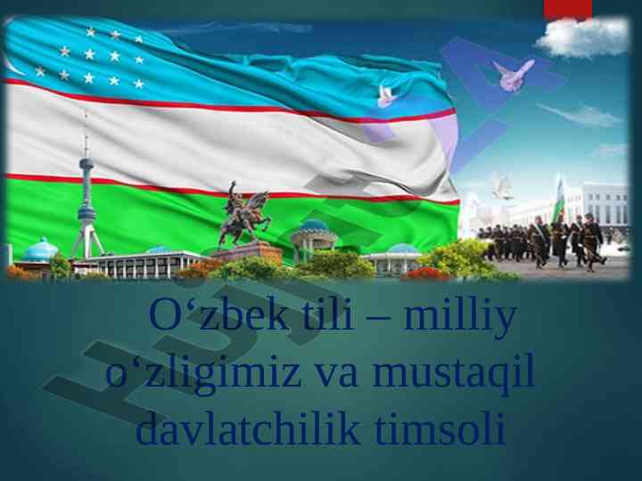 O‘zbek tilining davlat tili qilib qabul qilinishi