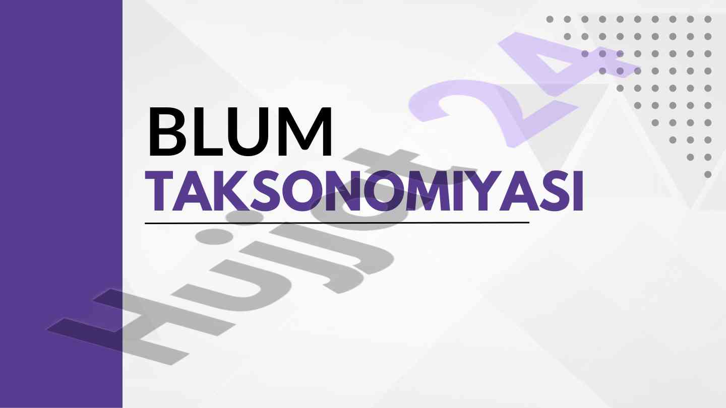 Blum taksonomiyasi va ta'lim darslari asoslari