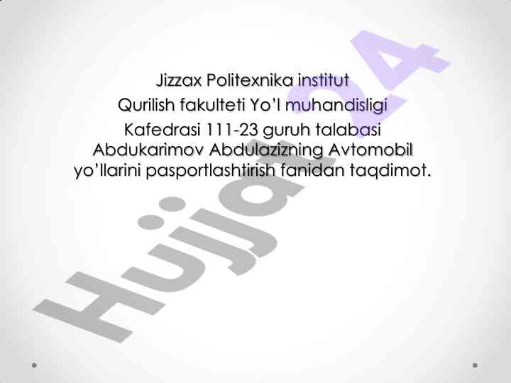 O‘zbekistonda avtomobil yo‘llarining ahmiyati