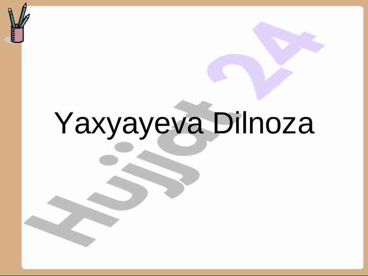 Maktabgacha yoshdagi bolalarda ijobiy men obrazini shakllantirish