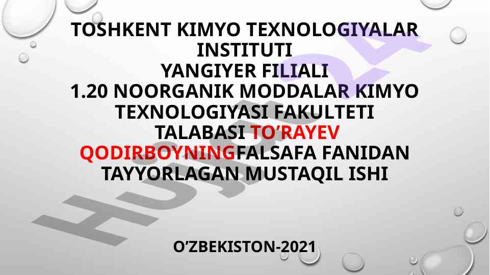 Markaziy osiyoda falsafiy qarashlar tahlili