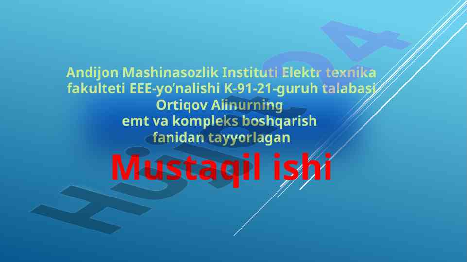 Rele kontaktorli boshqarish sxemalari loyihalash qoidalari