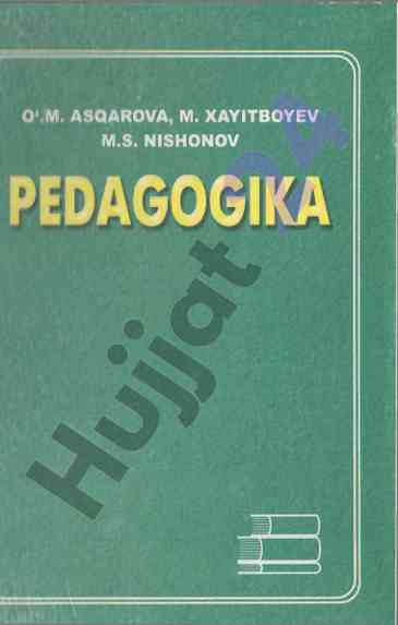 Pedagogika darsligi oliy taʼlim muassasalari uchun