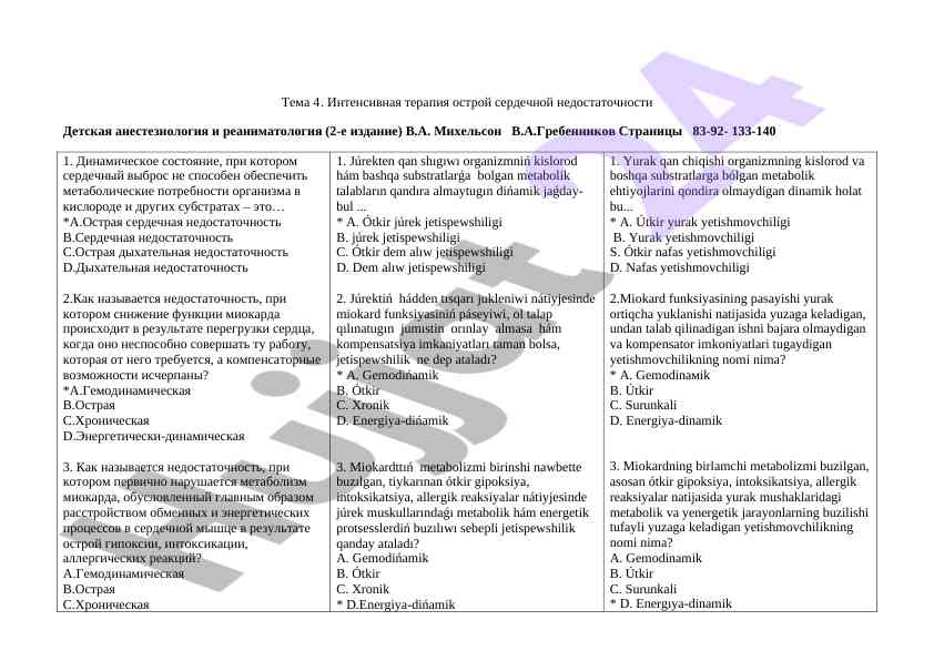Intensivnaya terapiya ostroy serdechnoy nedenichnosti