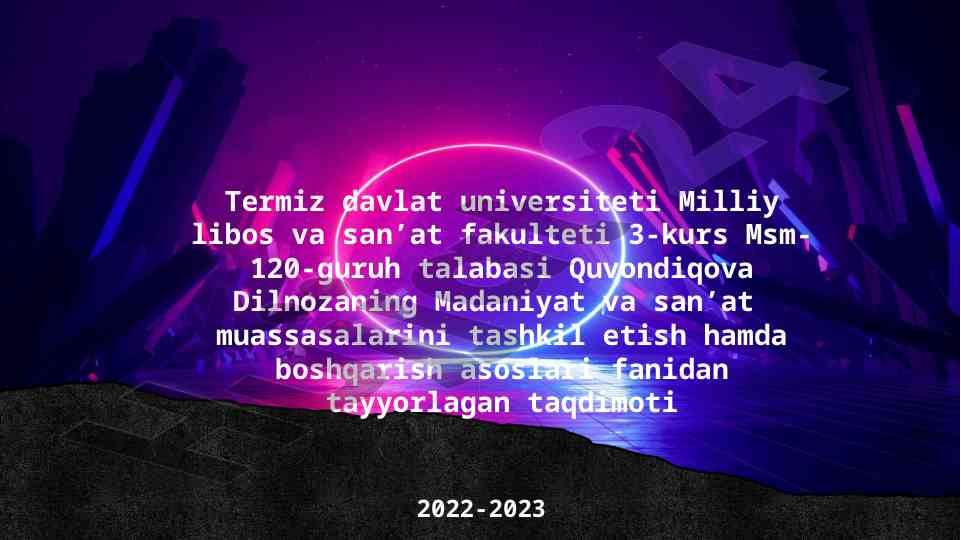 Boshqaruvda tashkil qilish va tashkillashtirish