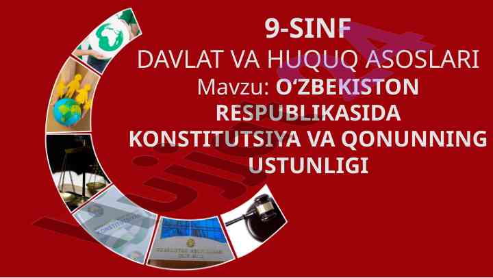 O‘zbekiston respublikasida konstitutsiya va qonun ustunligi